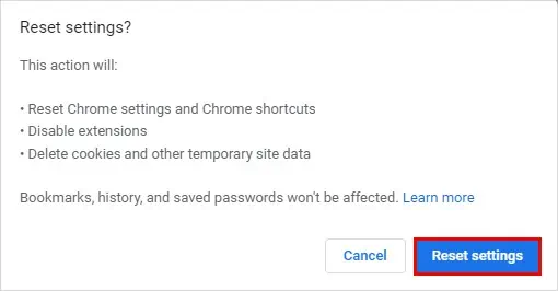 How to Stop McAfee Pop-Ups on Chrome 16 Reset-settings-chrome