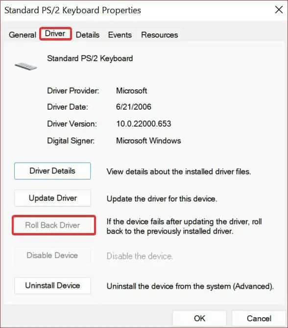 Roll-back-keyboard-drivers