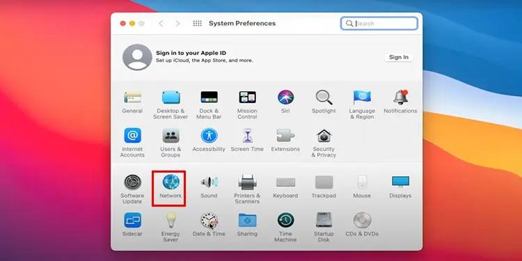 SystemPreferancesNetwork