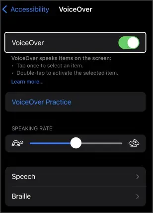 Why Is My Phone Talking to Me? 4 Ways to Fix 3 Turn-off-VoiceOver-iPhone