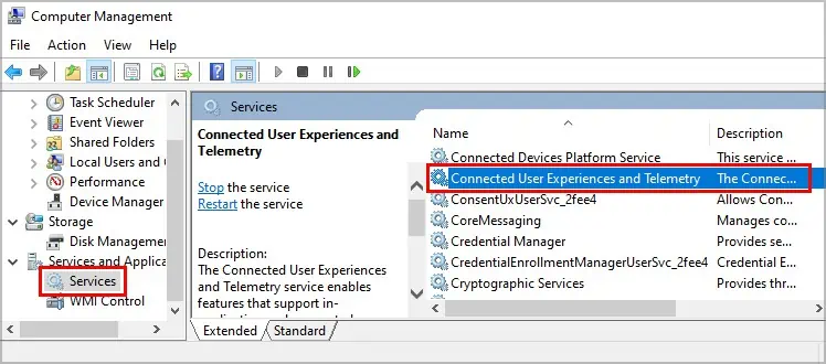 7 Ways to Fix “Some Settings Are Managed by your Organization” Error 23 Windows-Computer-Management-ServicesConnected-User-Experience