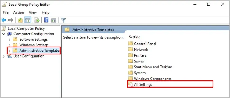 7 Ways to Fix “Some Settings Are Managed by your Organization” Error 26 Windows-GPEDIT-Computer-Administrative_Template-All_Settings