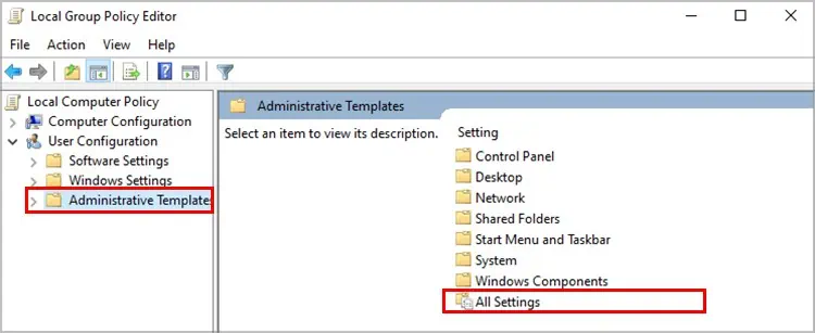 7 Ways to Fix “Some Settings Are Managed by your Organization” Error 28 Windows-GPEDIT-User-Administrative_Template-All_Settings