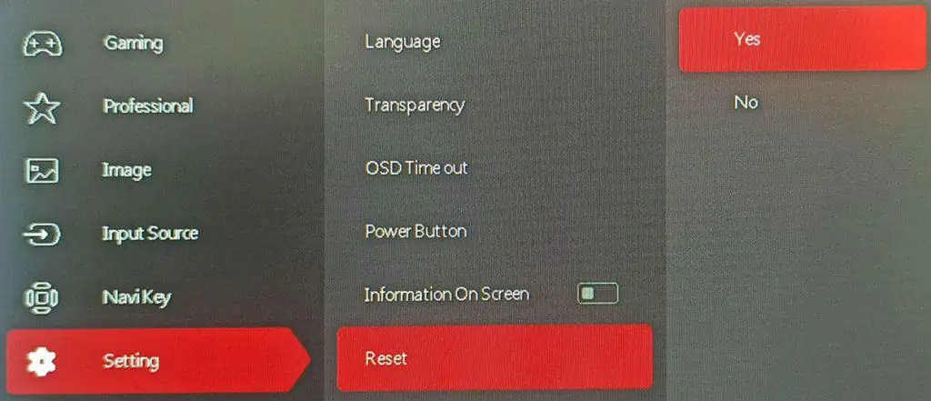 How to Calibrate Your Monitor? Detailed Guide 2 acer-monitor-reset-1024x441