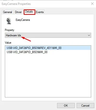 How to Update Camera Driver on Windows 12 camera-driver-details