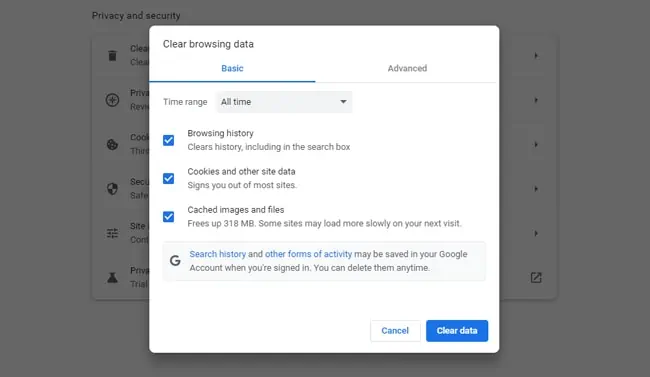 How to Fix “ERR_SSL_VERSION_OR_CIPHER_MISMATCH” Error 12 clear-cache-cookies-chrome