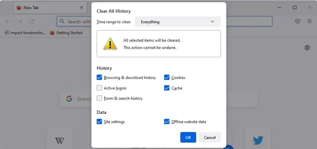 How to Fix “ERR_SSL_VERSION_OR_CIPHER_MISMATCH” Error 13 clear-firefox-cache