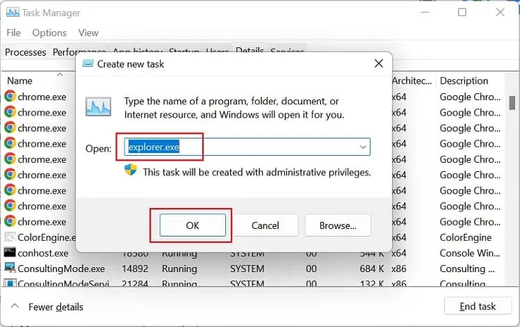 11 Ways to Fix Black Screen on HP Laptop 39 create-new-task-1