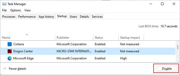 Fix: The Computer Has Rebooted From a Bugcheck 30 disable-startup-task-manager