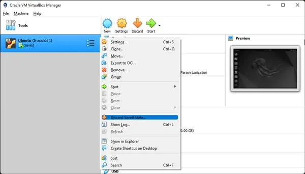 How to Fix “Failed to Open a Session For The Virtual Machine” Error? 23 discard-saved-state