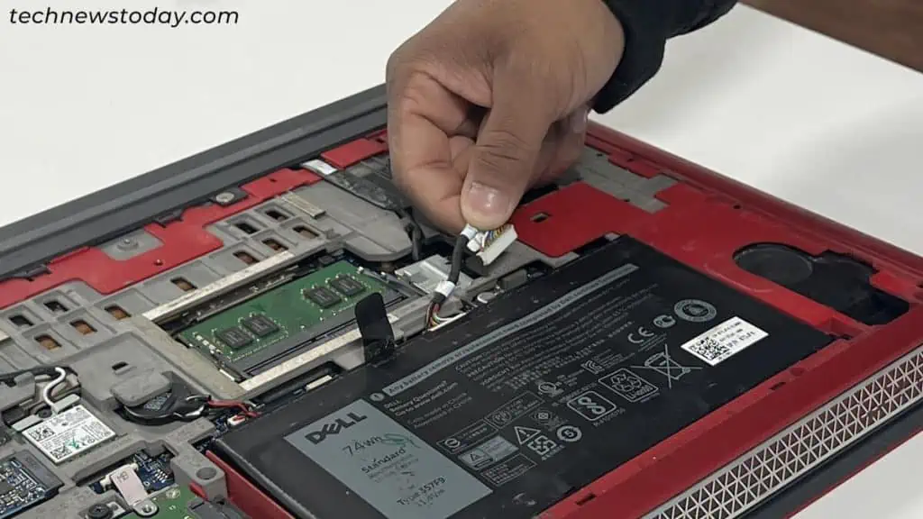 Why is My Laptop Battery Swelling? How Can I Fix It 2 disconnect-the-battery-cable-1024x576