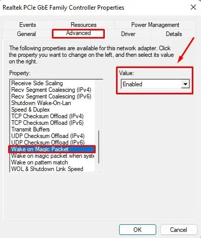 enable-wake-on-magic-packet