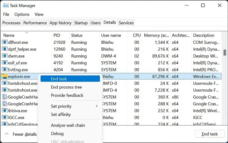11 Ways to Fix Black Screen on HP Laptop 37 end-windows-explorer