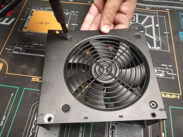How to Clean Power Supply Unit? 27 fan-attaching-back