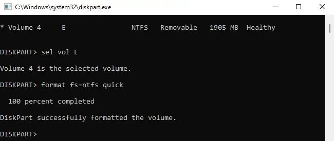 How to Format Hard Drive from Command Prompt 18 format-fsntfs-quick