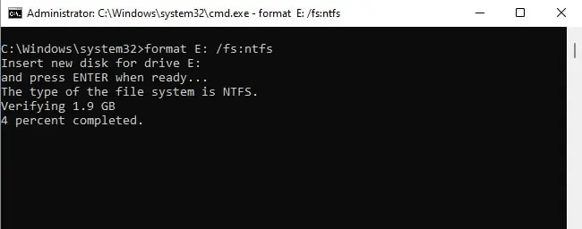 How to Format Hard Drive from Command Prompt 14 format-to-ntfs-cmd