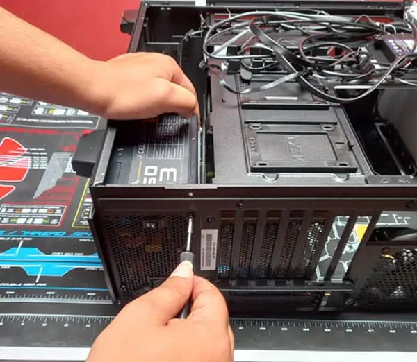 How to Clean Power Supply Unit? 30 inserting-PSU-2