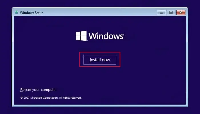 How to Fix Reset PC Stuck at 1%, 26%, 36%, 76%, 99% 18 install-now-1