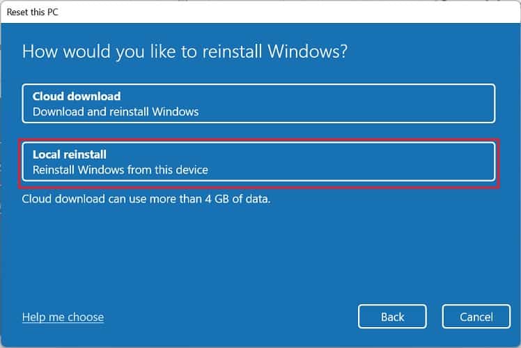 local-reinstall