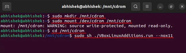 How to Create Shared Folder on Virtualbox 7 mount-and-install-vbox-linux