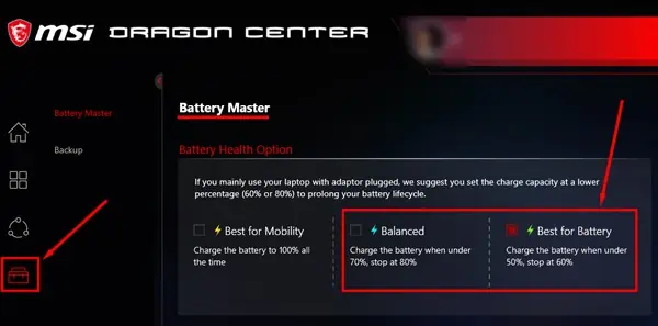 How to Limit Battery Charge on Your Laptop? 19 msi-battery-health-2