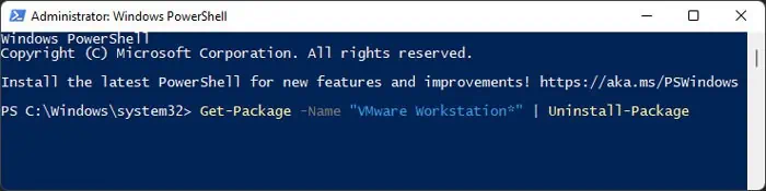 powershell-uninstall-vmware