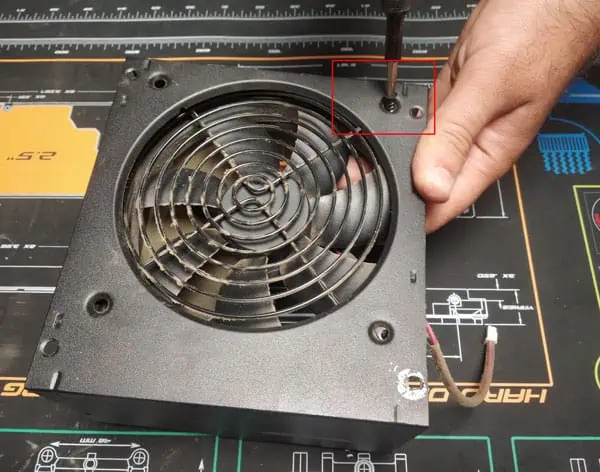 How to Clean Power Supply Unit? 21 removing-fan-screws