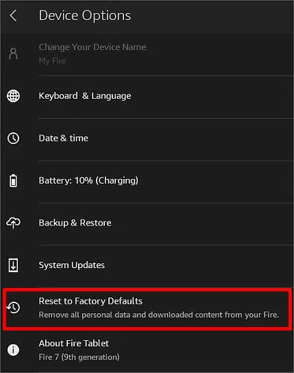Kindle App Not Working? Try These 7 Fixes 30 reset-to-factory-default