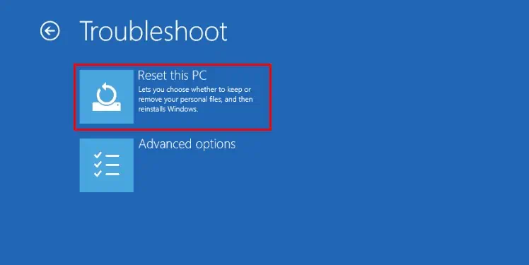 How to Fix Reset PC Stuck at 1%, 26%, 36%, 76%, 99% 13 reset_this_pc