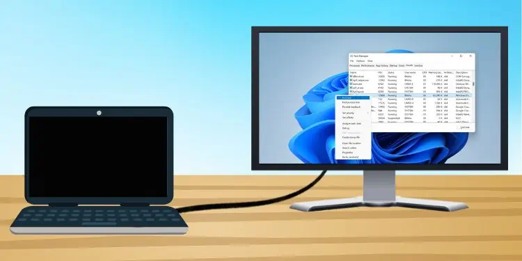 11 Ways to Fix Black Screen on HP Laptop 36 restart-explorer-exe-from-external-monitor