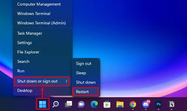How to Properly Reboot Your Laptop (10 Effective Ways) 20 restart-from-context-menu-1