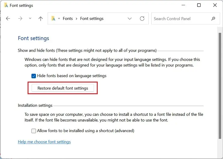 restore-default-font-settings