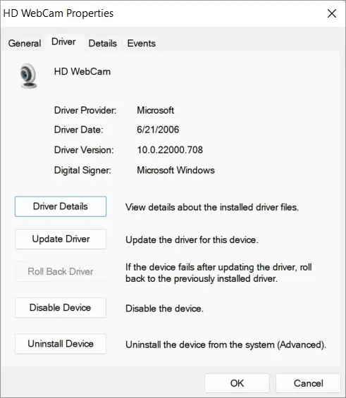 How to Update Camera Driver on Windows 16 roll-back-camera-driver-on-window