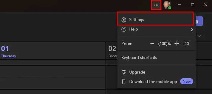 Teams Camera Not Working? Try These Fixes 17 settings-tab-in-ms-teams