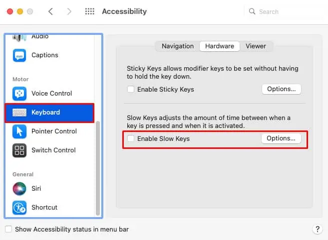 Apple Keyboard Not Working? Here’s How to Fix It 14 slow-keys