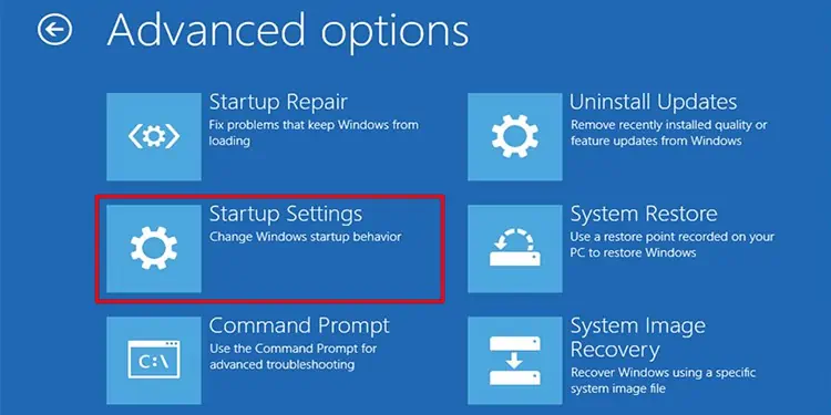 Fix: Your PC Can't Project to Another Screen Try Reinstalling the Driver or Using a Different Video Card 5 startup-settings-1