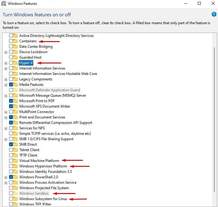 How to Fix “Failed to Open a Session For The Virtual Machine” Error? 27 uncheck-features