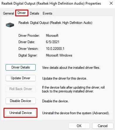 Speakers Making Static Noise? Here are 7 Ways to Fix it 15 uninstall-device-4