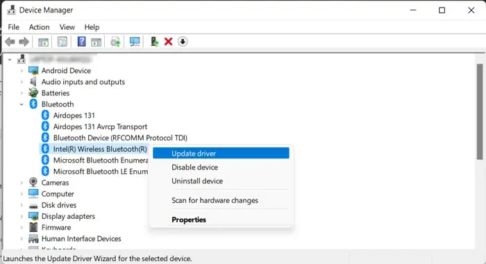 Fix: The Computer Has Rebooted From a Bugcheck 19 update-wireless-bluwtooth-driver