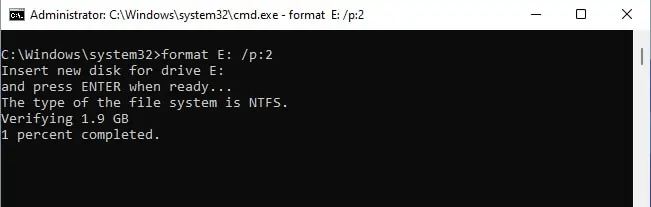 How to Format Hard Drive from Command Prompt 15 zero-fill-overwrite-sectors-cmd