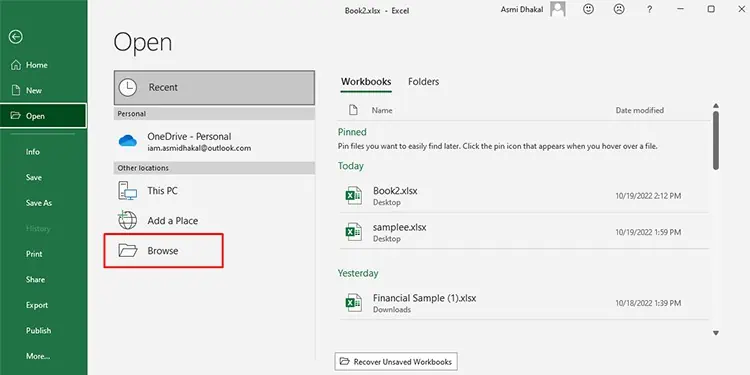 Fix: We Found a Problem with Some Content in Excel 14 Browse-to-Open-Excel-File