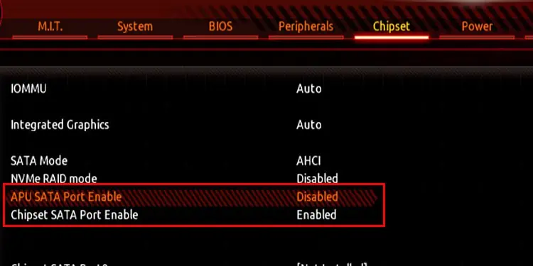 Enable-Sata