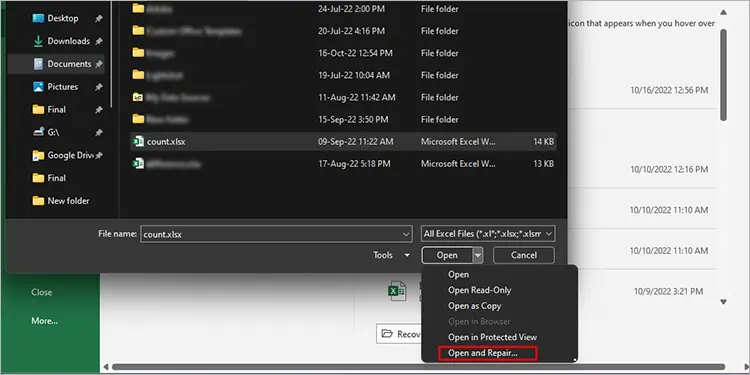 Open-and-Repair-Excel-File