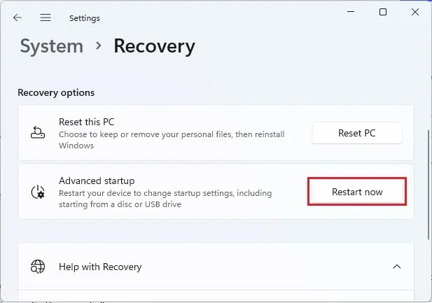 advanced-startup-restart-now