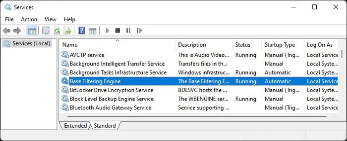 Fix: Windows Could Not Start the Windows Firewall Service on Local Computer Error 1068 13 base-filtering-engine