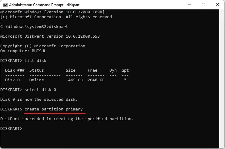 How to Partition a SSD? (Step-By-Step Guide) 49 create-partition-primary