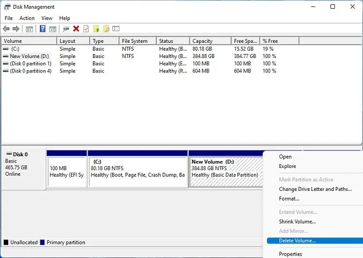 How to Partition a SSD? (Step-By-Step Guide) 63 delete-volume