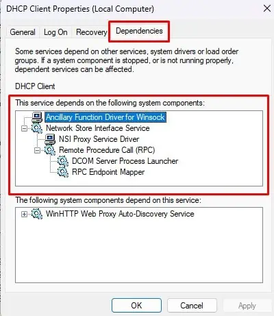 How to Fix Windows Could Not Start The Service on Local Computer Error 25 dependencies