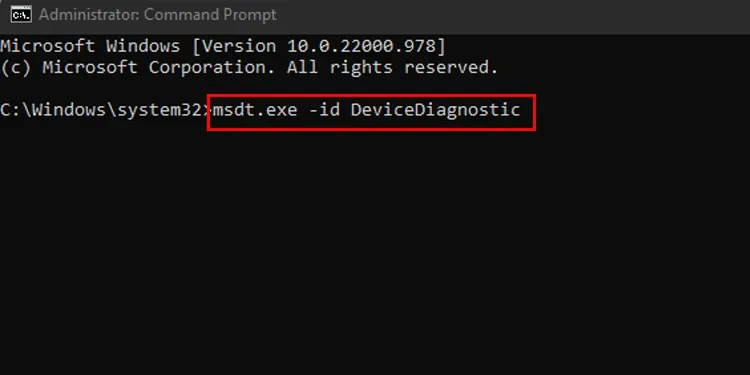 How to Use Command Prompt: Beginner’s Guide 9 device-diagnostic