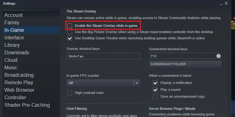 MSI Afterburner Not Working? Try These 7 Fixes 12 disable-steam-overlay